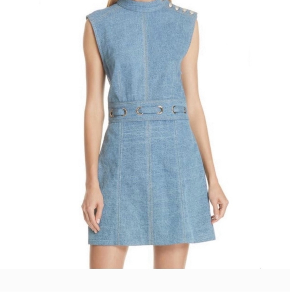Veronica Beard Blue Denim Mini Dress